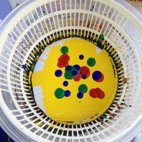 Salatschleuder Maltechnik