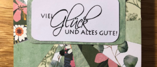 Grußkarte aus Papierreste